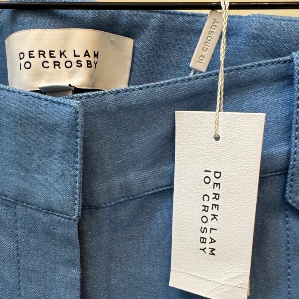 Derek Lam Io Crosby Denim Blue Pants - Picture 2 of 9